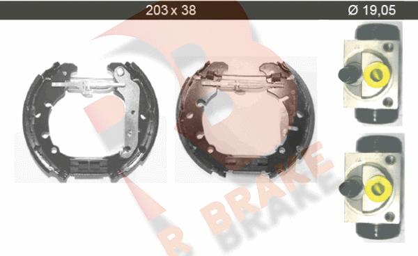 R Brake 79RBKT0023 - Комплект гальм, барабанний механізм avtolavka.club