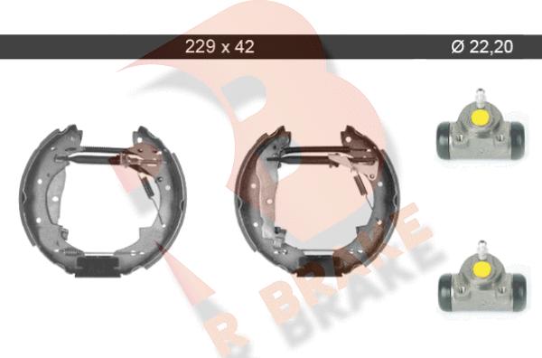 R Brake 79RBKT0075 - Комплект гальм, барабанний механізм avtolavka.club