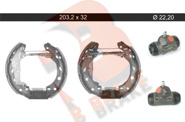 R Brake 79RBKT0112 - Комплект гальм, барабанний механізм avtolavka.club