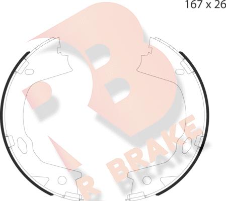 R Brake 79RBPB4055 - Комплект гальм, ручник, парковка avtolavka.club