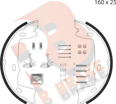 R Brake 79RBPB4021 - Комплект гальм, ручник, парковка avtolavka.club