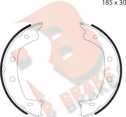 R Brake 79RBPB4027 - Комплект гальм, ручник, парковка avtolavka.club