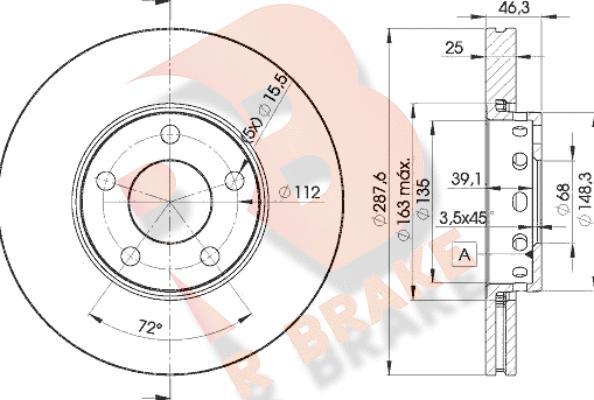 R Brake 78RBD24063 - Гальмівний диск avtolavka.club