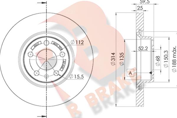 R Brake 78RBD24067 - Гальмівний диск avtolavka.club