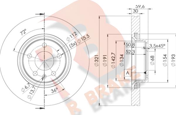 R Brake 78RBD24085 - Гальмівний диск avtolavka.club