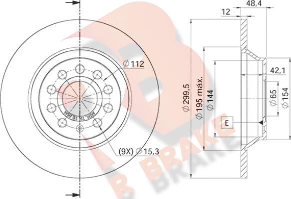 R Brake 78RBD25642 - Гальмівний диск avtolavka.club