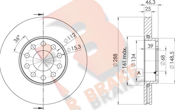 R Brake 78RBD21068 - Гальмівний диск avtolavka.club