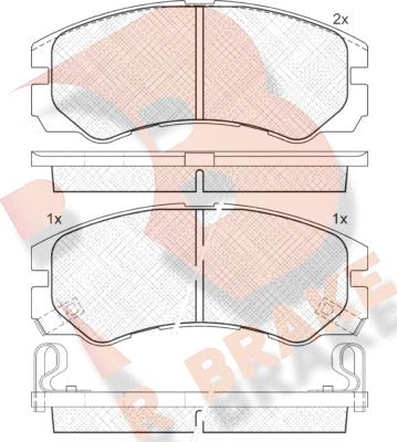 R Brake RB0990 - Гальмівні колодки, дискові гальма avtolavka.club