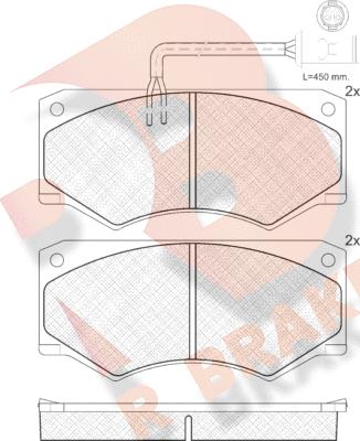 R Brake RB0904 - Гальмівні колодки, дискові гальма avtolavka.club