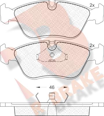 R Brake RB0934 - Гальмівні колодки, дискові гальма avtolavka.club