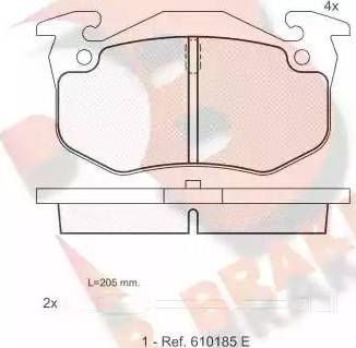 R Brake RB0931 - Гальмівні колодки, дискові гальма avtolavka.club