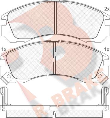 R Brake RB0979 - Гальмівні колодки, дискові гальма avtolavka.club