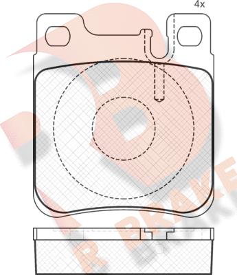 R Brake RB0976 - Гальмівні колодки, дискові гальма avtolavka.club