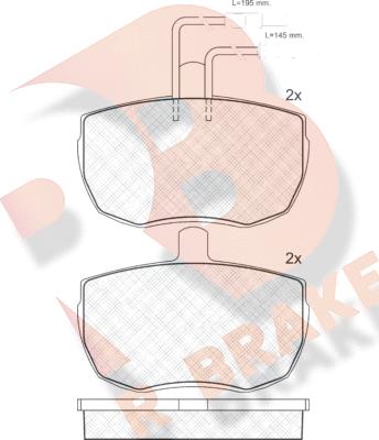 R Brake RB0427 - Гальмівні колодки, дискові гальма avtolavka.club