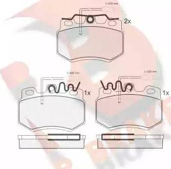 R Brake RB0555 - Гальмівні колодки, дискові гальма avtolavka.club