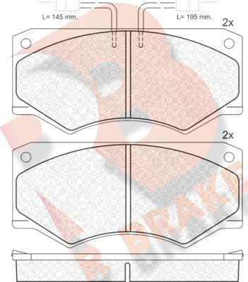 R Brake RB0563 - Гальмівні колодки, дискові гальма avtolavka.club