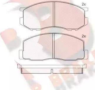 R Brake RB0523 - Гальмівні колодки, дискові гальма avtolavka.club