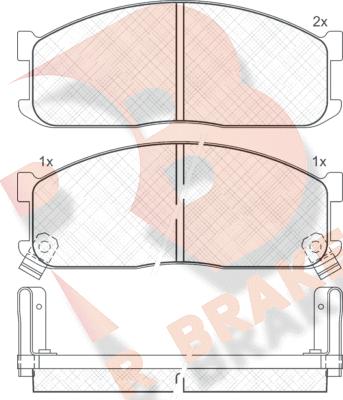 R Brake RB0690 - Гальмівні колодки, дискові гальма avtolavka.club