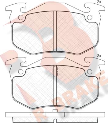 R Brake RB0649 - Гальмівні колодки, дискові гальма avtolavka.club