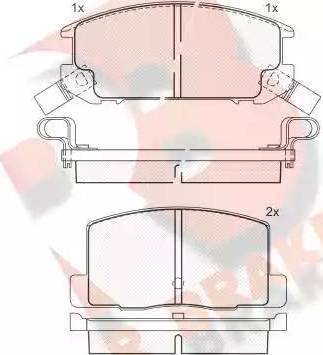 R Brake RB0656 - Гальмівні колодки, дискові гальма avtolavka.club