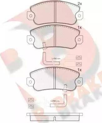 R Brake RB0658 - Гальмівні колодки, дискові гальма avtolavka.club