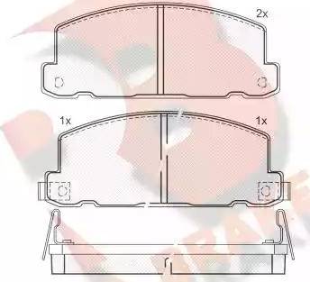 R Brake RB0610 - Гальмівні колодки, дискові гальма avtolavka.club