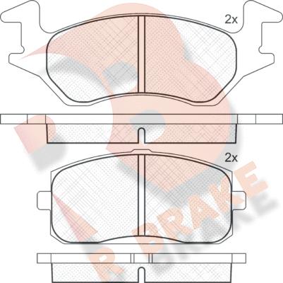 R Brake RB0629 - Гальмівні колодки, дискові гальма avtolavka.club