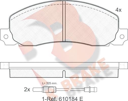 R Brake RB0620 - Гальмівні колодки, дискові гальма avtolavka.club