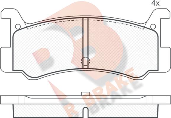 R Brake RB0621 - Гальмівні колодки, дискові гальма avtolavka.club