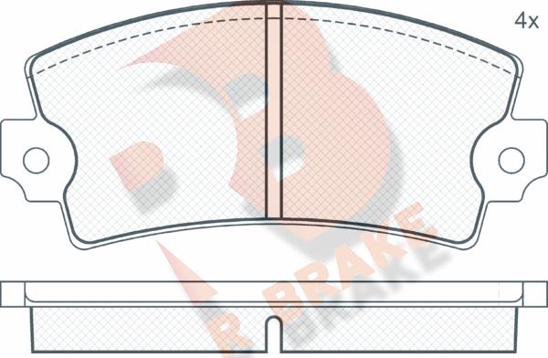 R Brake RB0089 - Гальмівні колодки, дискові гальма avtolavka.club