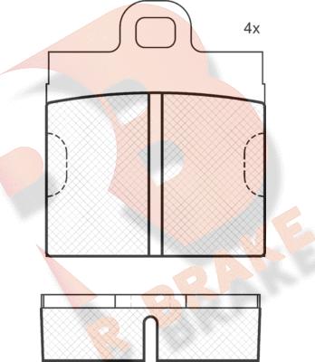 R Brake RB0085 - Гальмівні колодки, дискові гальма avtolavka.club