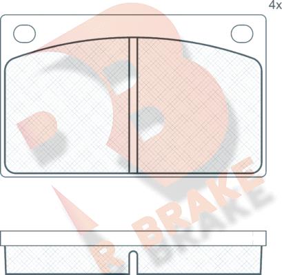 R Brake RB0088 - Гальмівні колодки, дискові гальма avtolavka.club