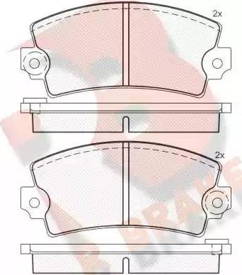 R Brake RB0101 - Гальмівні колодки, дискові гальма avtolavka.club