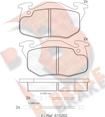 R Brake RB0866 - Гальмівні колодки, дискові гальма avtolavka.club