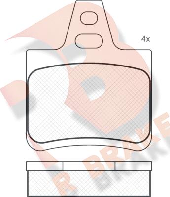 R Brake RB0812 - Гальмівні колодки, дискові гальма avtolavka.club