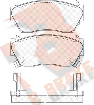 R Brake RB0882 - Гальмівні колодки, дискові гальма avtolavka.club