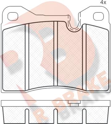 R Brake RB0305 - Гальмівні колодки, дискові гальма avtolavka.club