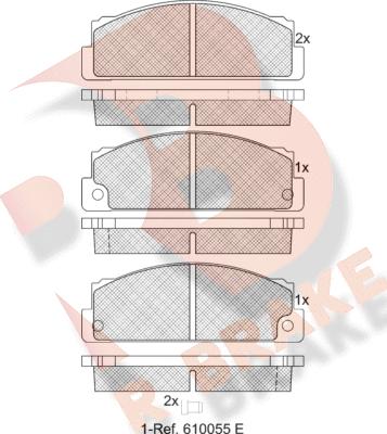 R Brake RB0240 - Гальмівні колодки, дискові гальма avtolavka.club