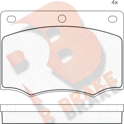 R Brake RB0259 - Гальмівні колодки, дискові гальма avtolavka.club