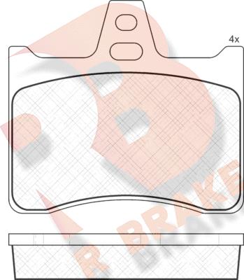 R Brake RB0256 - Гальмівні колодки, дискові гальма avtolavka.club