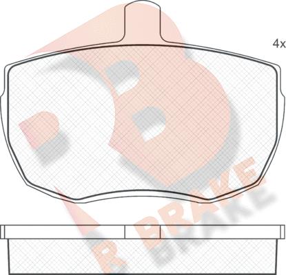 R Brake RB0230 - Гальмівні колодки, дискові гальма avtolavka.club