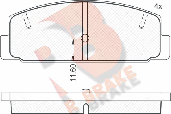 R Brake RB0785 - Гальмівні колодки, дискові гальма avtolavka.club