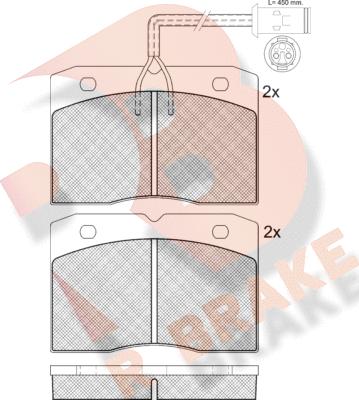 R Brake RB0730 - Гальмівні колодки, дискові гальма avtolavka.club