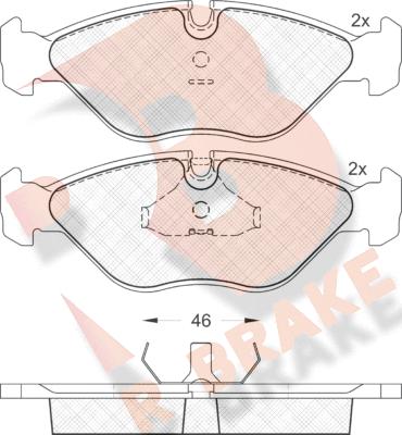 R Brake RB0774 - Гальмівні колодки, дискові гальма avtolavka.club