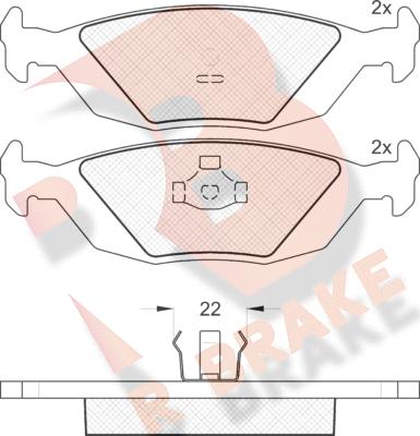 R Brake RB0775 - Гальмівні колодки, дискові гальма avtolavka.club