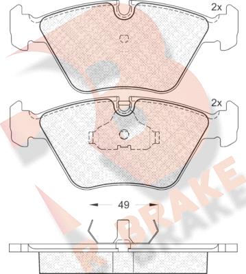 R Brake RB0773 - Гальмівні колодки, дискові гальма avtolavka.club