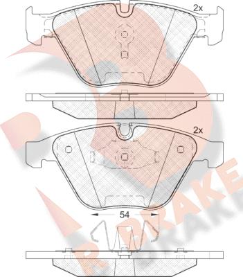 R Brake RB1940 - Гальмівні колодки, дискові гальма avtolavka.club