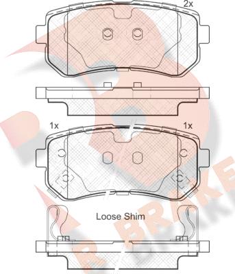 R Brake RB1948 - Гальмівні колодки, дискові гальма avtolavka.club