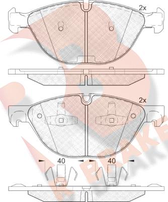 R Brake RB1905 - Гальмівні колодки, дискові гальма avtolavka.club