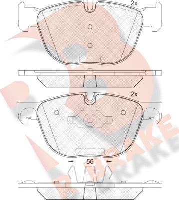 R Brake RB1919 - Гальмівні колодки, дискові гальма avtolavka.club